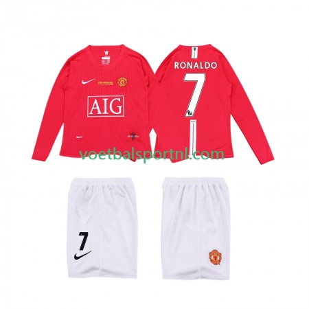 Manchester United Ronaldo 7 Premier League 2008 2009 Retro Kind Thuis Tenue L/S